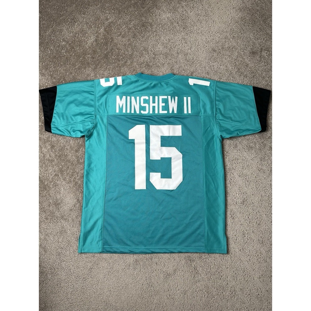 Mens Jersey NFL #15 Gardner Minshew II Jaguars Jacksonville Quarterback, Size XL